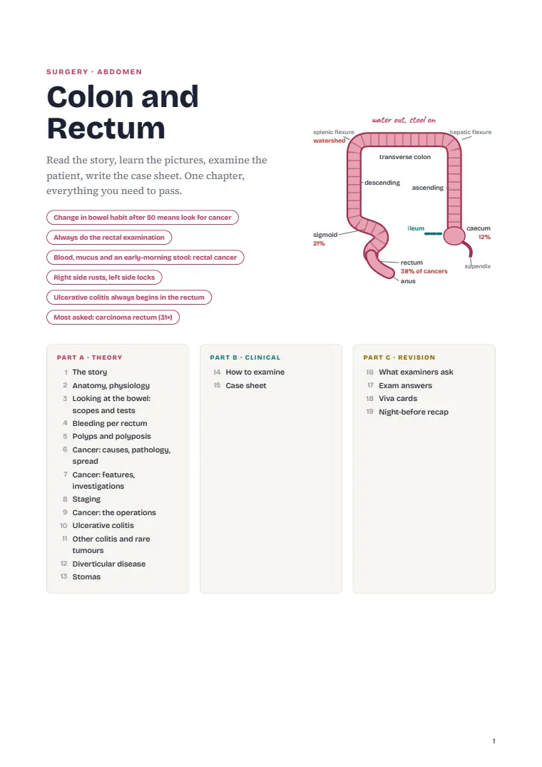 The Large Intestine and Rectum, page 1: First page
