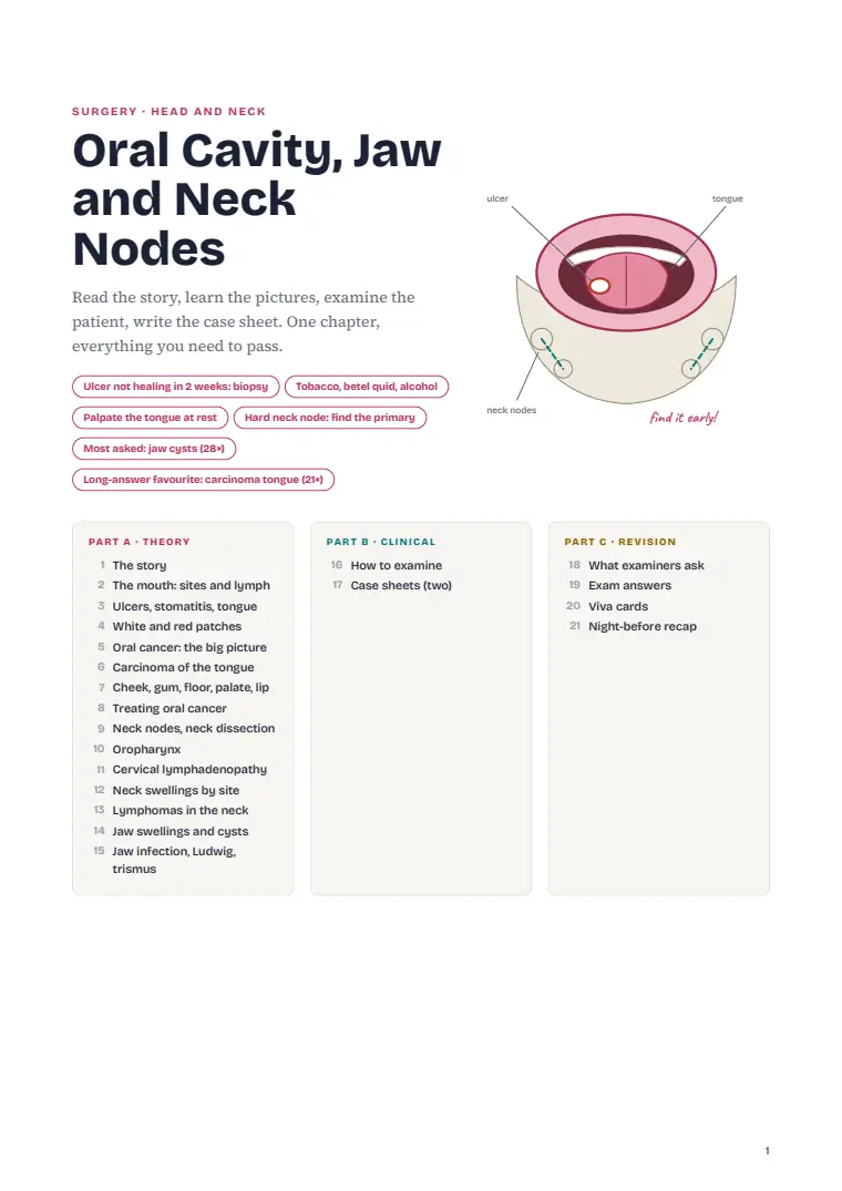 Oral Cavity Cancer and the Neck, page 1: First page