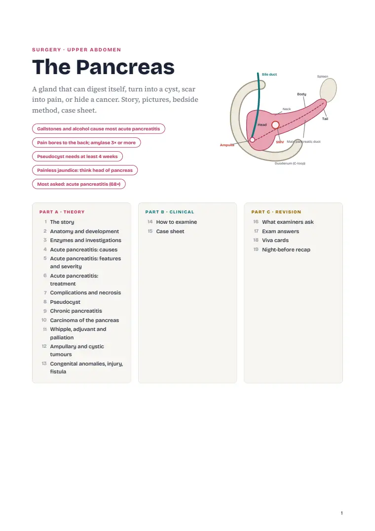 The Pancreas, page 1: First page