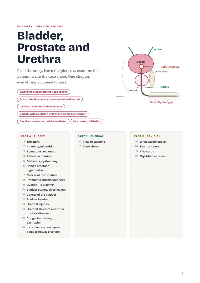 The Urinary Bladder, Prostate and Urethra, page 1: First page